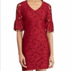 ♥️ Red Floral Lace Chaps Dress